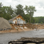 Midwest US Flood Loss - Corn Crop Affected & Damaged Agricultural Structures