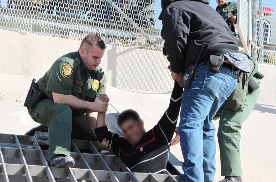 Migrant Enclosure in Texas - US Border Patrol Facility