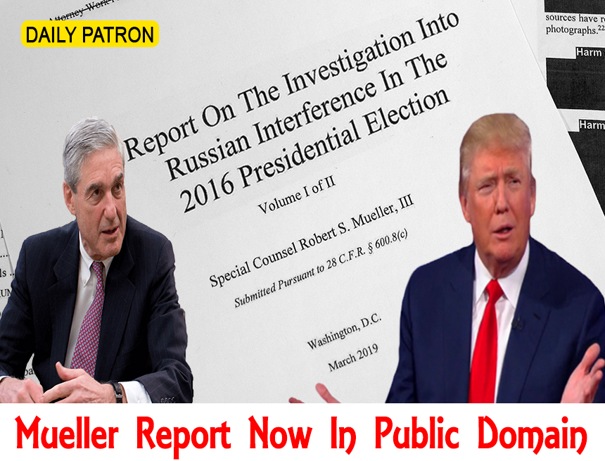 Mueller Report Public Domain - Major Findings & Key Points Here