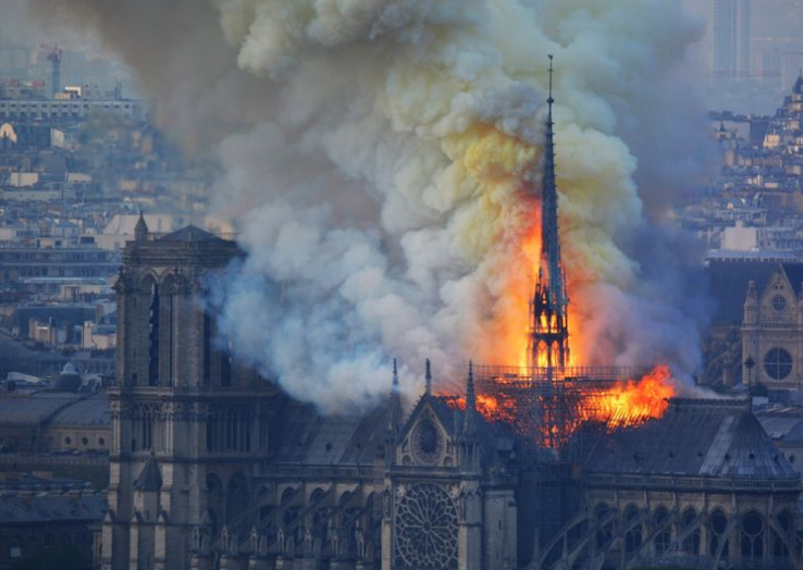 French President Pledged Notre Dame Cathedral Renovation - Will Rebuild in 5 Years