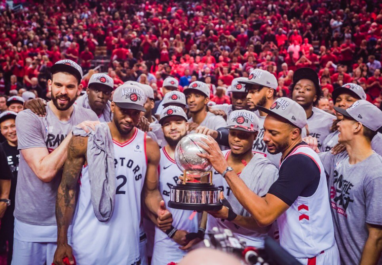 Toronto Raptors Won NBA Eastern Conference Trophy